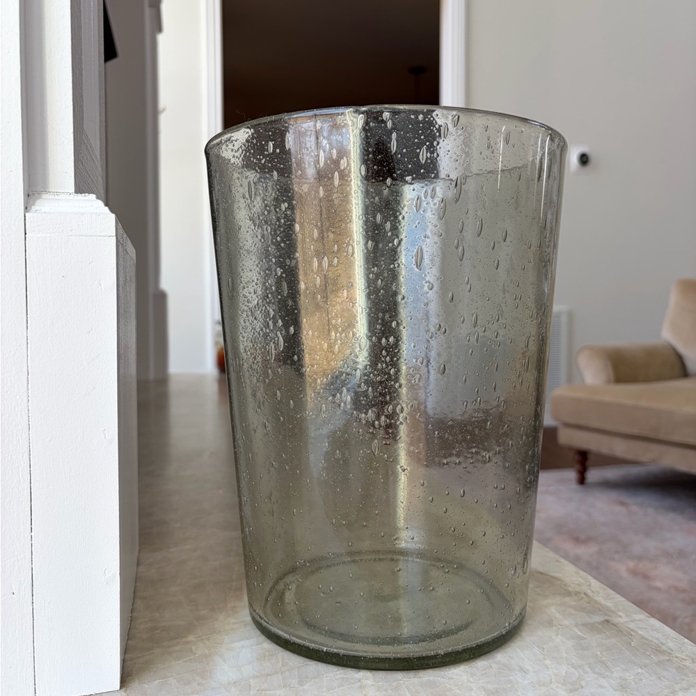 Pottery barn hurricane bubble glass Vase - Home Accents